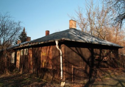 Seitenansicht Holzhaus in der Erwerbslosensiedlung Vorderkappe