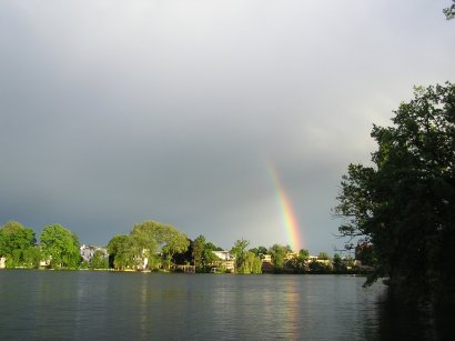 Regenbogen am heiligen See